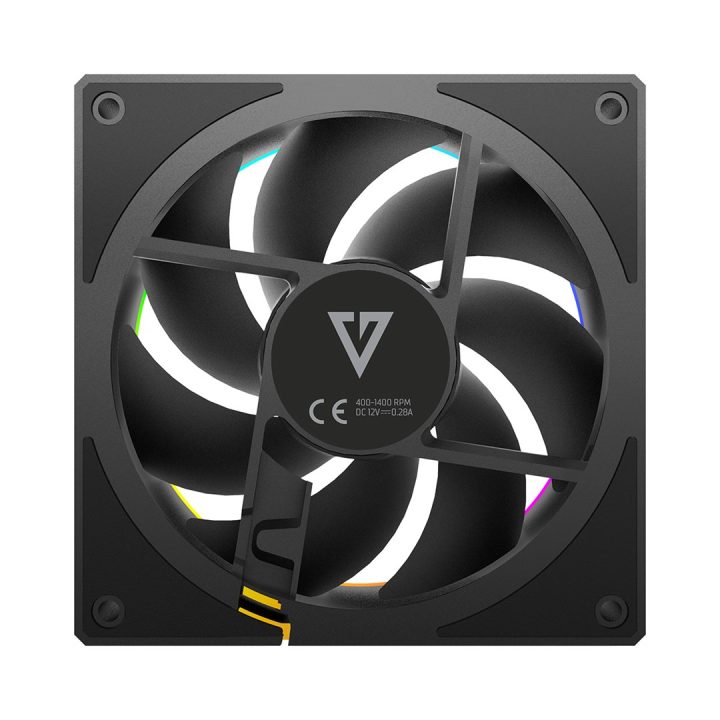MODECOM VOLCANO LOOP 120 ARGB Ventola inversa nero