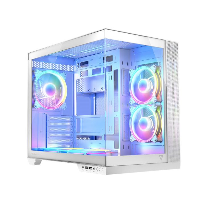MODECOM Case VOLCANO PANORAMA ARGB 5F MIDI bianco