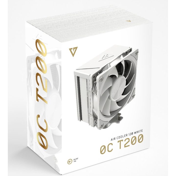 MODECOM Volcano 0C T200 Raffreddamento ad aria processore 12 cm bianco