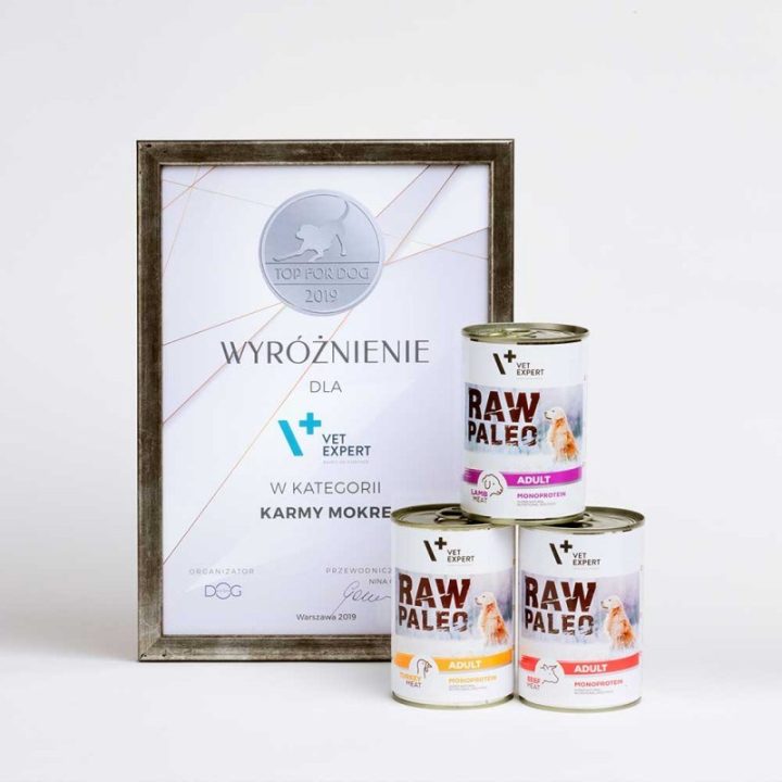 VETEXPERT Raw Paleo Adult Monoprotein tacchino - cibo umido per cani - 400 g