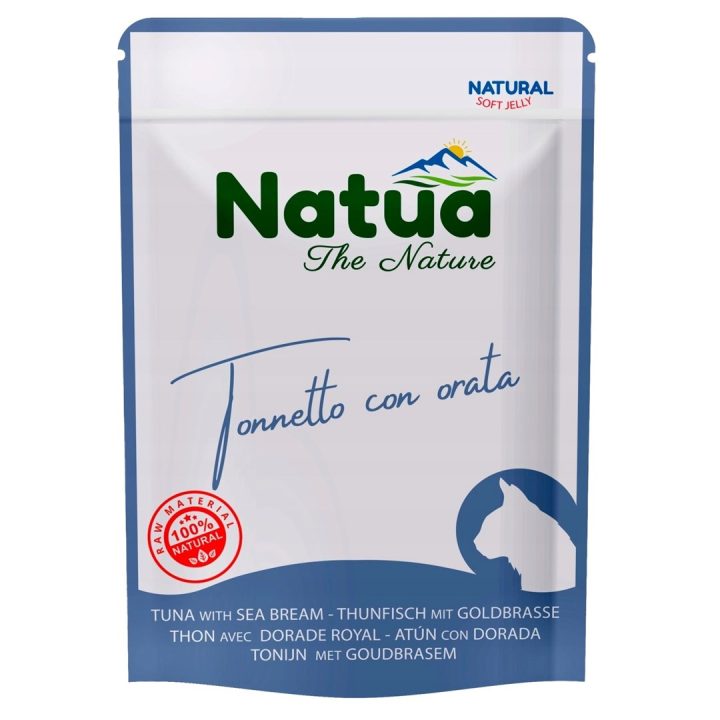 Natua Natural tonno con orata cibo umido per gatto 70g