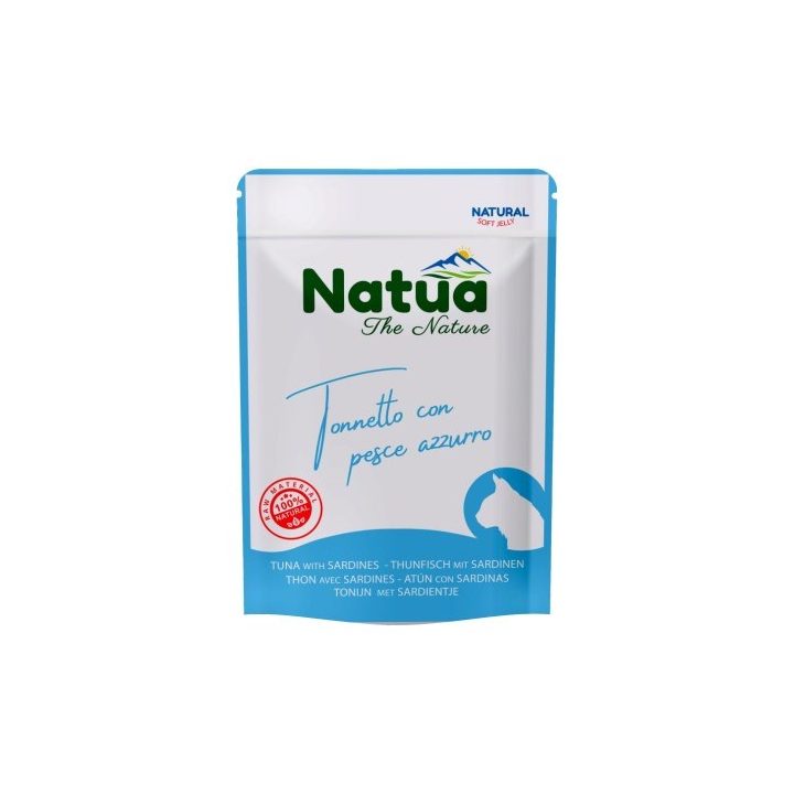 Natua Natural tonno con sardine cibo umido per gatto 70g