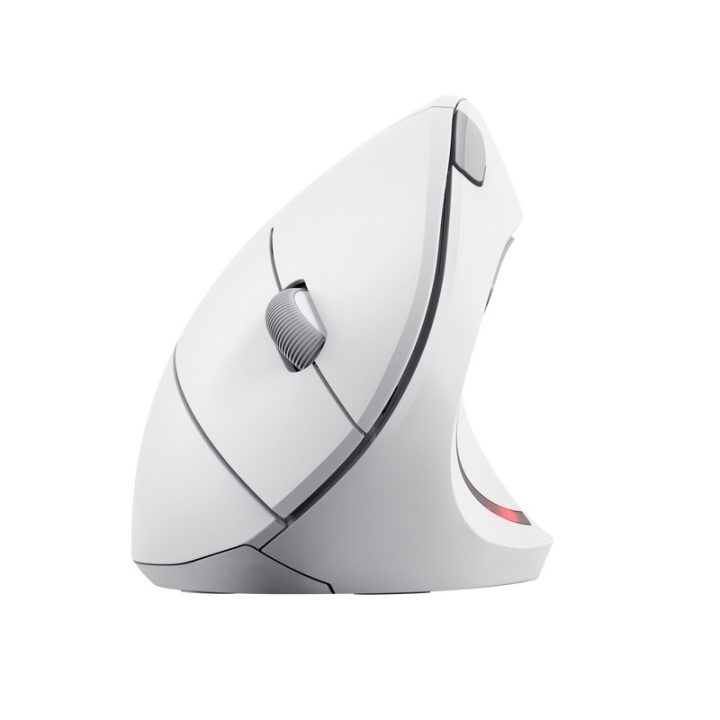 Trust mouse wireless ergonomico verticale Verto bianco (25132)