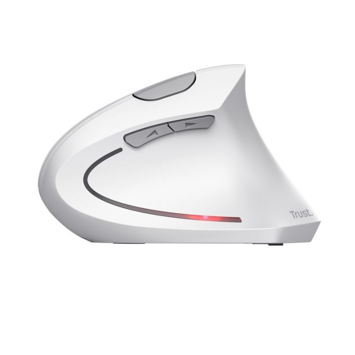 Trust mouse wireless ergonomico verticale Verto bianco (25132)