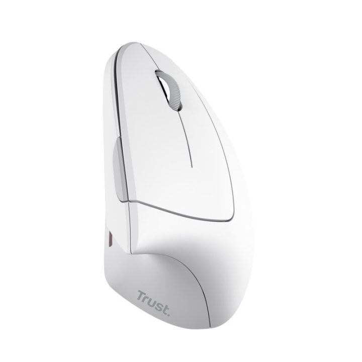 Trust mouse wireless ergonomico verticale Verto bianco (25132)