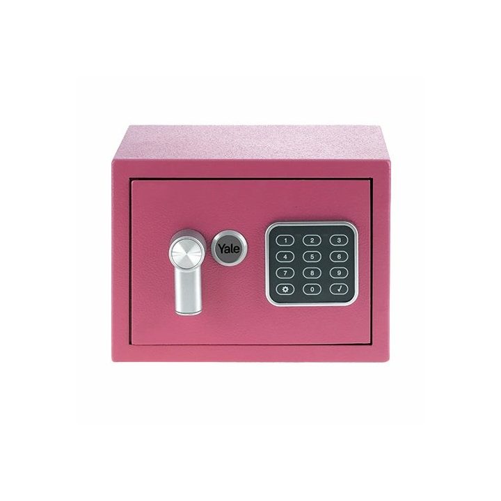 Yale YSV/170/DB2/P Cassaforte da libera installazione 3.8 l Acciaio Rosa