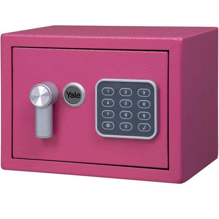 Yale YSV/170/DB2/P Cassaforte da libera installazione 3.8 l Acciaio Rosa