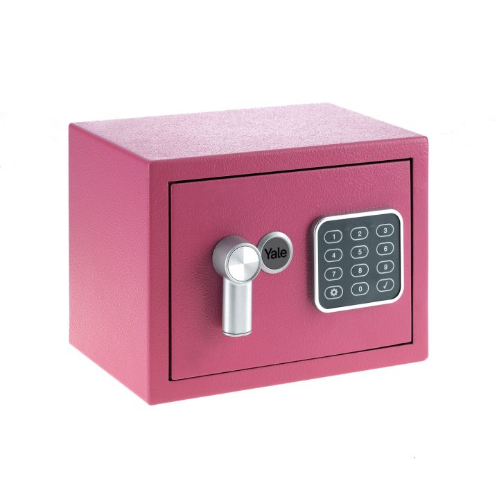 Yale YSV/170/DB2/P Cassaforte da libera installazione 3.8 l Acciaio Rosa