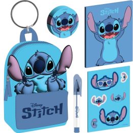 PY LILO & STITCH (CORE BLUE) MINI FILLED BACKPACK KEYCHAIN