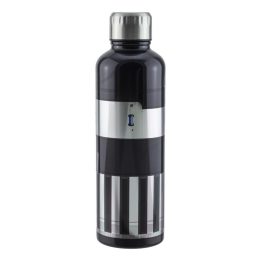 Paladone Darth Vader Lightsaber Bottiglia d'acqua in metallo Uso quotidiano 500 ml Acciaio inox Nero Argento
