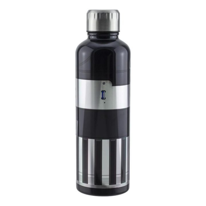 Paladone Darth Vader Lightsaber Bottiglia d'acqua in metallo Uso quotidiano 500 ml Acciaio inox Nero Argento