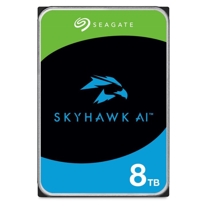 Seagate SkyHawk AI disco rigido interno 8 TB 7200 RPM 256 MB 3.5 Serial ATA III (ST8000VE001)