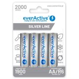 Batterie ricaricabili everActive Ni-MH R6 AA 2000 mAh Silver Line