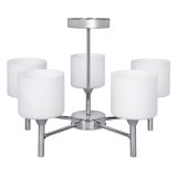 Lampada a sospensione plafoniera classica Activejet MIRA Chrome 5xE27 per soggiorno