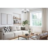 Lampada a sospensione plafoniera classica Activejet MIRA Chrome 5xE27 per soggiorno