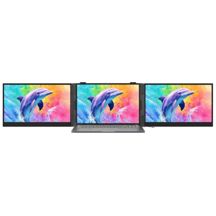 Blackview DCM8 Pro - 15.3 estensore schermo portatile per laptop con supporto dual-monitor e porte 2 USB-C