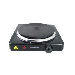 Esperanza EKH002K Piano cottura nero a piastre sigillate 1 zona