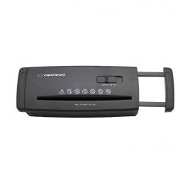 Esperanza EN104 trituratore di carta taglio a strisce 22 cm nero