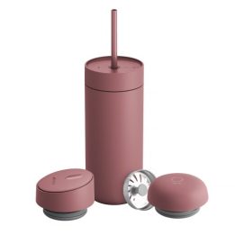 Fellow Carter Move Mug 3-in-1 Tazza da viaggio con 3 coperchi 473 ml rosa polvere