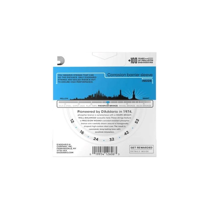 D'Addario EJ16 - acoustic guitar strings (12–53)
