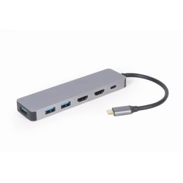 Gembird A-CM-COMBO3-03 USB Type-C adattatore multiporta 3-in-1 (Hub + HDMI + PD)