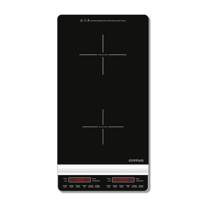 G3 Ferrari Dinamiko Deep Black Piano cottura a induzione da banco 29.5 cm 2 zone