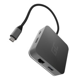Green Cell AK61 docking station/replicatore porte notebook USB 3.2 Gen 1 (3.1 Gen 1) Type-C Argento