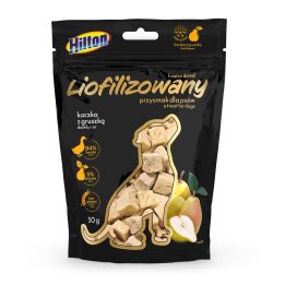HILTON Snack liofilizzato con anatra e pera - snack per cani - 50g