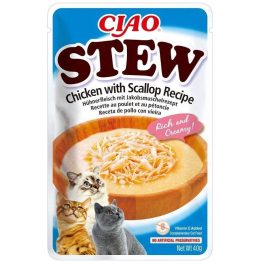 INABA Ciao Stufato Pollo & Capasanta - snack per gatti - 40g
