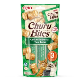 INABA Churu Bites Tonno con pollo - snack per gatti - 3x10 g