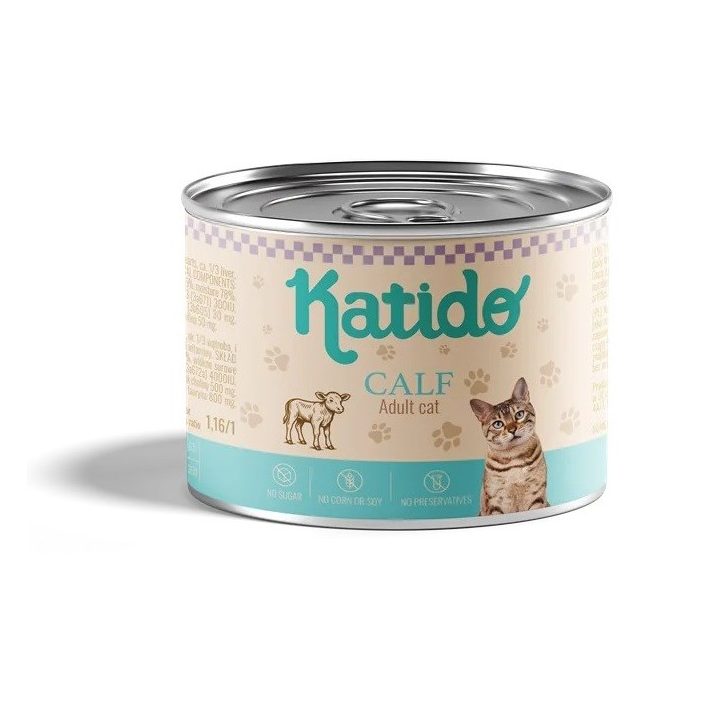 KATIDO Calf - cibo umido per gatti - 200g