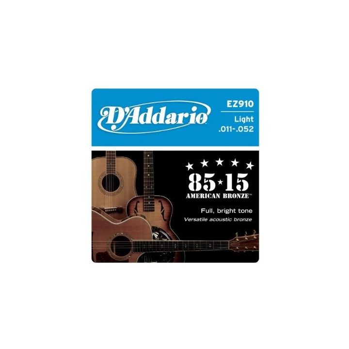 D'Addario EZ910 - acoustic guitar strings (11–52)