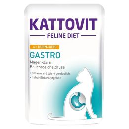 KATTOVIT Feline Diet Gastro Pollo con riso - cibo umido gatti - 85g