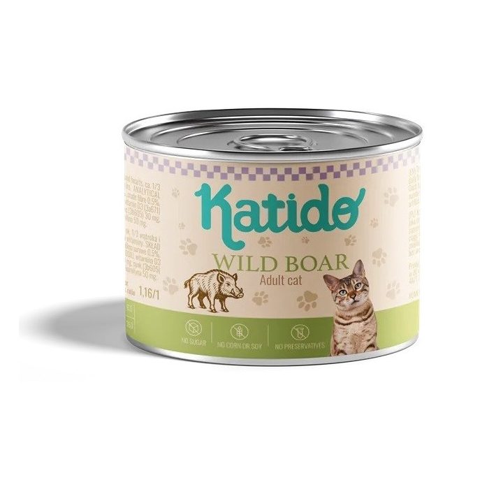 KATIDO Cinghiale - cibo umido per gatti - 200g