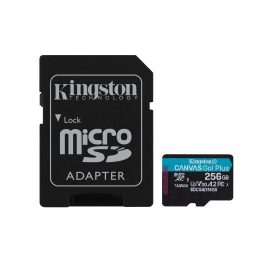 Kingston Technology 256GB microSDXC Canvas Go Plus Gen4 200MB/s A2 U3 V30 Scheda + Adattatore