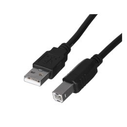 Lanberg CA-USBA-10CC-0018-BK USB cavo USB 2.0 1.8 m USB B nero