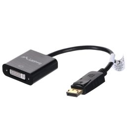 Lanberg AD-0007-BK adattatore cavo video 0.1 m DisplayPort DVI-D nero