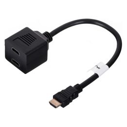 Lanberg AD-0019-BK splitter video HDMI 2x HDMI
