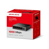 Mercusys MS105GS - Switch desktop 5 porte Gigabit nero