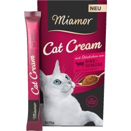 MIAMOR Cat Cream Manzo - snack per gatti - 5x15g