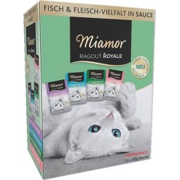 MIAMOR Ragout Royale Adult Mix in sugo - cibo umido per gatti - 12x100g
