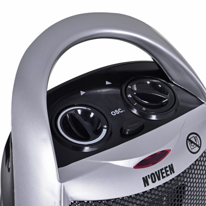 Noveen PTC09 da interno grigio 1500 W ventilatore stufa elettrica