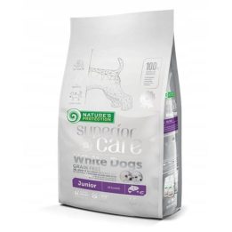 NATURE'S PROTECTION Superior Care White Dogs Grain Free Junior Salmone - cibo secco per cuccioli - 1.5 kg