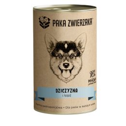PAKA ZWIERZAKA Selvaggina e salmone - cibo umido per cani - 400g