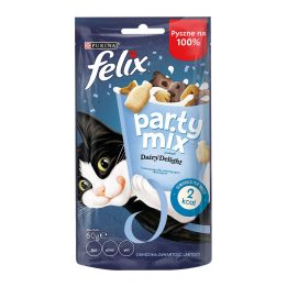 FELIX Party Mix Dairy Delight - Snack per gatti - 60g