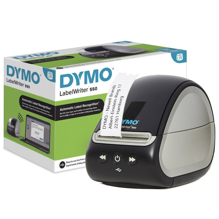 DYMO LabelWriter 550 Label Printer | Label Maker with Direct Thermal Printing | Automatic Label Recognition | Prints Address Lab