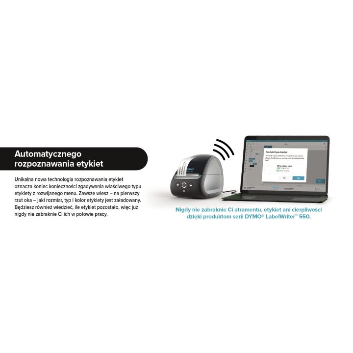 DYMO LabelWriter 550 Label Printer | Label Maker with Direct Thermal Printing | Automatic Label Recognition | Prints Address Lab