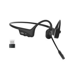 SHOKZ OpenComm2 UC 2025 Cuffie Bluetooth a Conduzione Ossea Upgrade per Videoconferenza con Porta di Ricarica USB-C e Adattatore