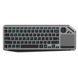 Techly ICTB9801TB Tastiera universale RF wireless + Bluetooth QWERTY US inglese nero
