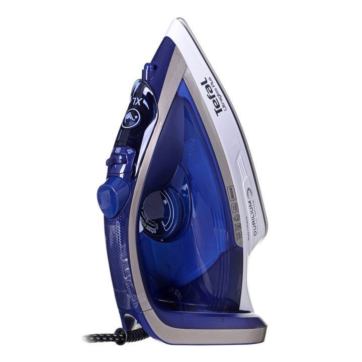Tefal Ultimate Pure FV6812E0 Ferro da stiro a vapore 2800 W blu argento